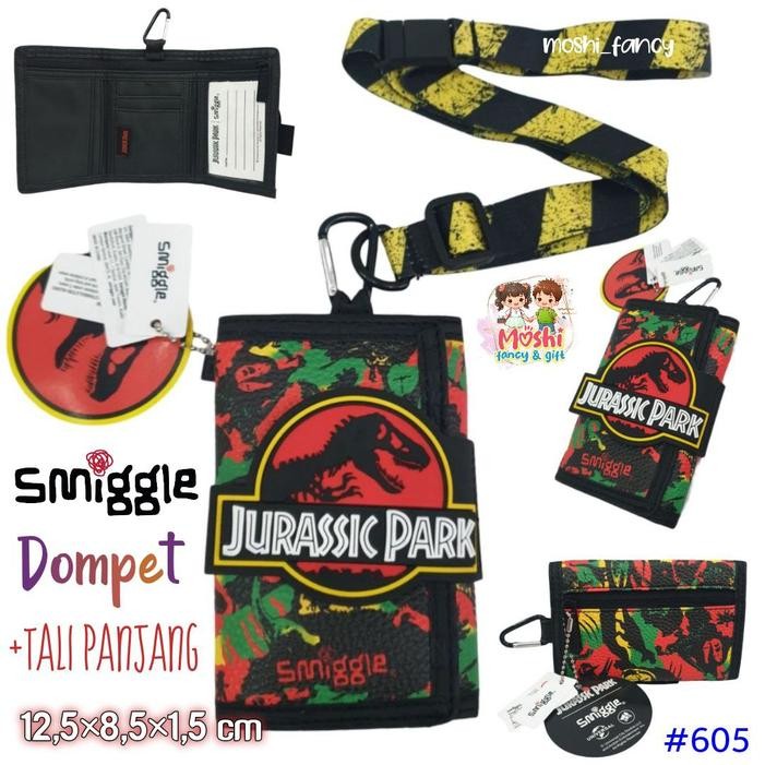 TERLARIS Dompet Smiggle Dino Jurassic Park / Dompet Lipat Smiggle Dino Jurassic Park / Dompet Anak