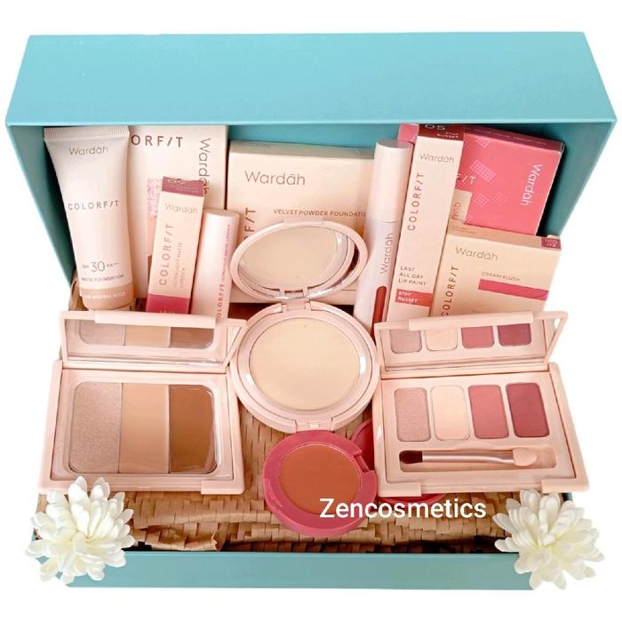 PROMO Wardah Colorfit/ Seserahan Wardah/ Paket Hampers Wardah/ Hampers Kosmetik Eyeshadow Fondation