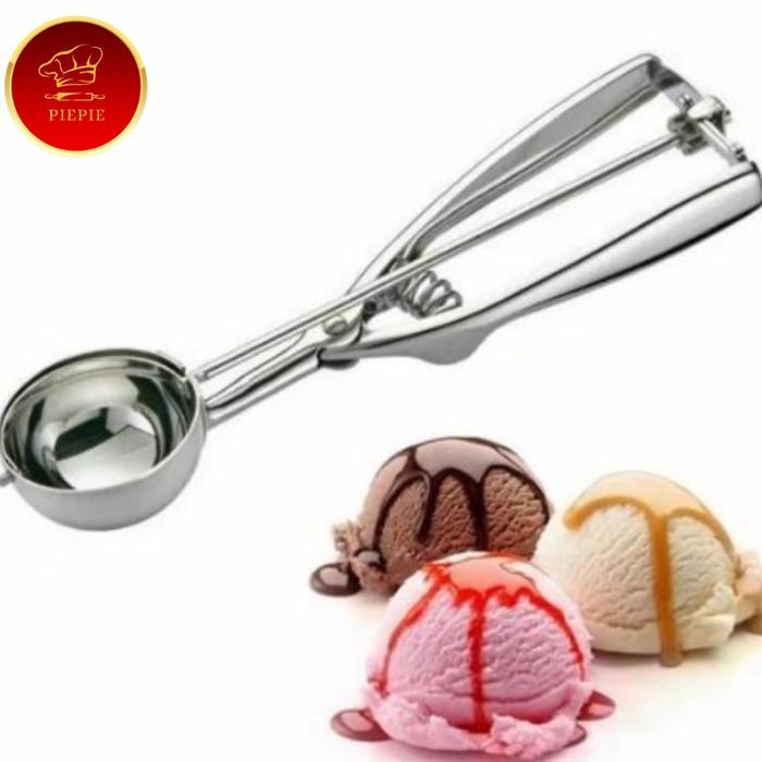Sendok Scoop Es Krim Alat Scoop Ice Cream Yoghurt Cookies SS - Kecil