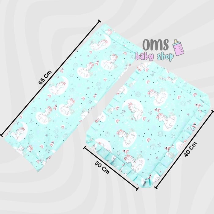 GoBabycute- Sarung Bantal Guling Balita Set Jumbo / Sarung Bantal Guling Anak (1 Bantal & 1 Guling