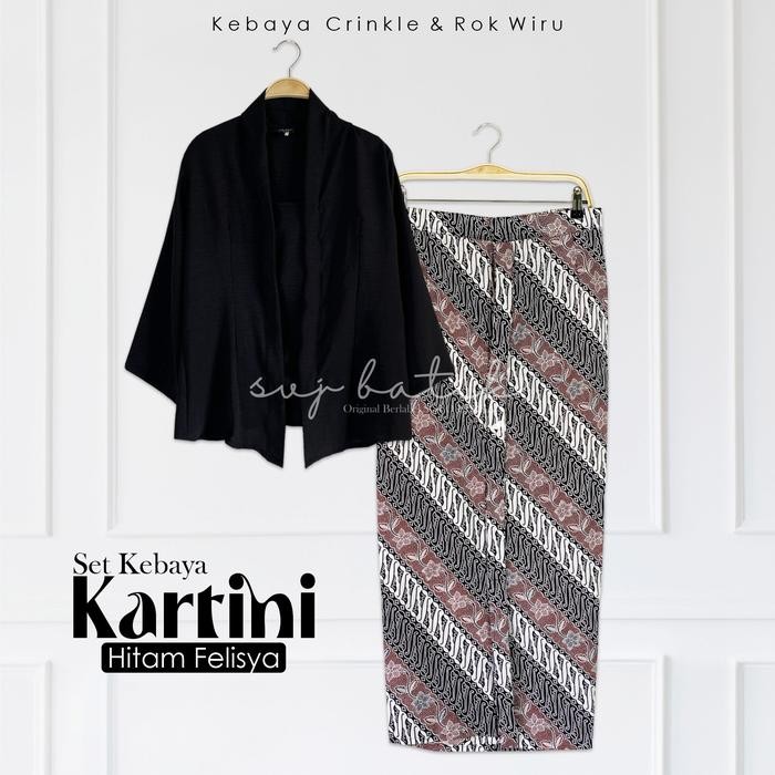 TERLARIS Setelan wanita KEBAYA set rok lipit span katun rok wisuda rok nikahan rok kondangan 2024