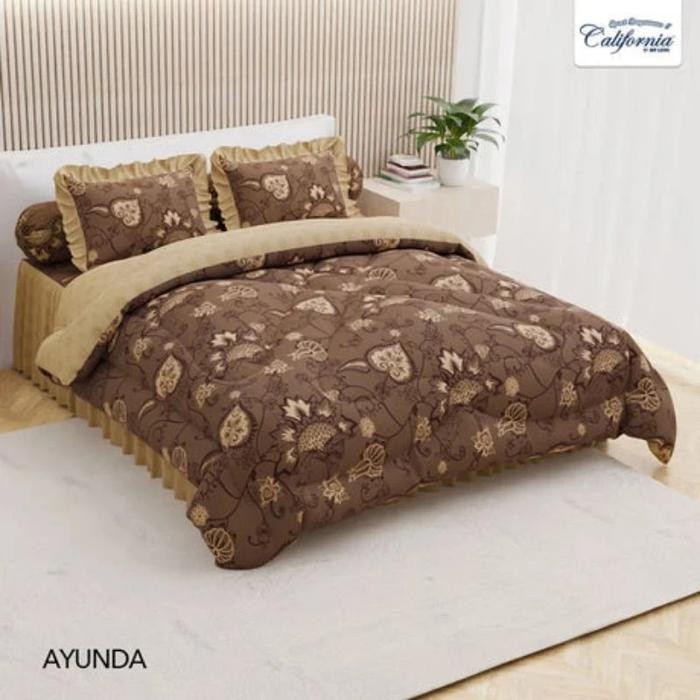 Bed Cover Set California 180X200 Sprei Rumbai / Bedcover California