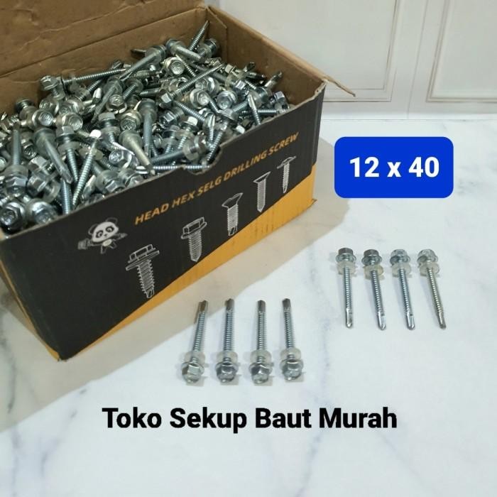 Baut Drilling 12x40 / Baut Roofing 12x40 / Sekrup Driling Sds/Sekrup Drilling 12 x 40