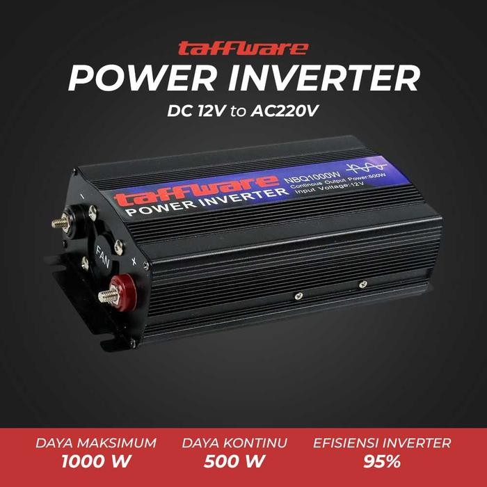 TAFFWARE Car Power Inverter DC 12V to AC220V 1000W - NBQ1000W