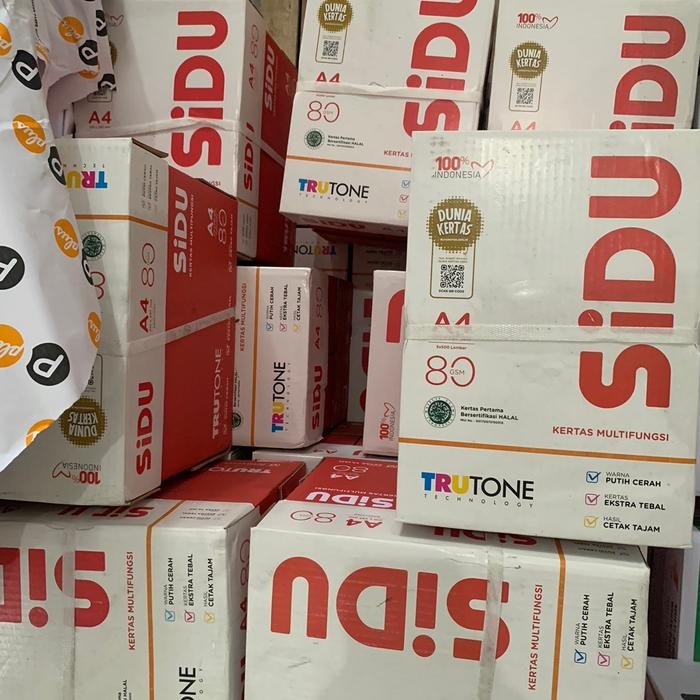 Hvs 80 Gram A4 Sidu (Sinar Dunia) Terlaris