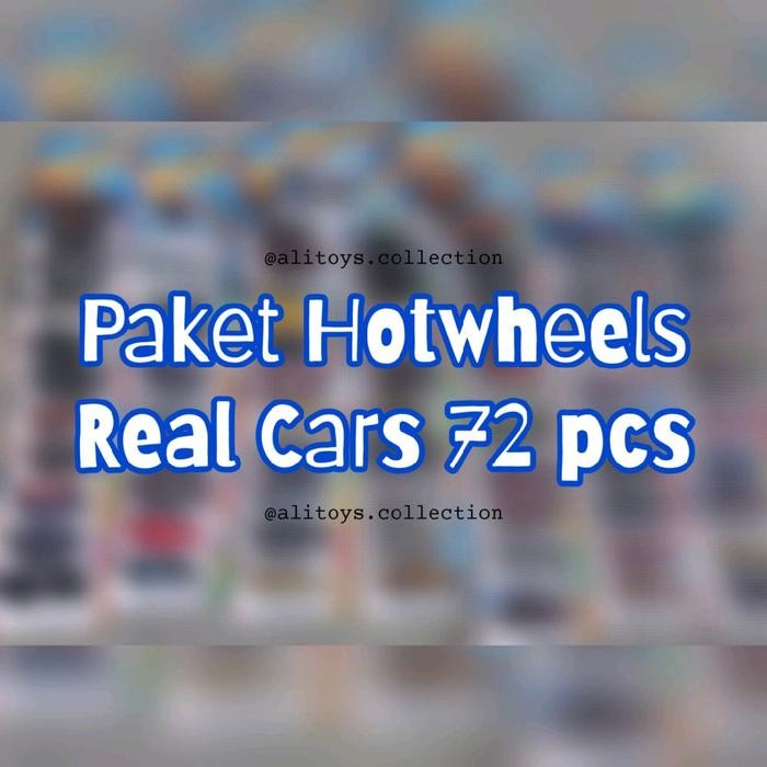 PAKET GROSIR 1 DUS HOTWHEELS HOT WHEELS REAL CAR ISI 72 PCS COCOK UNTUK DIJUAL KEMBALI KODE 1352
