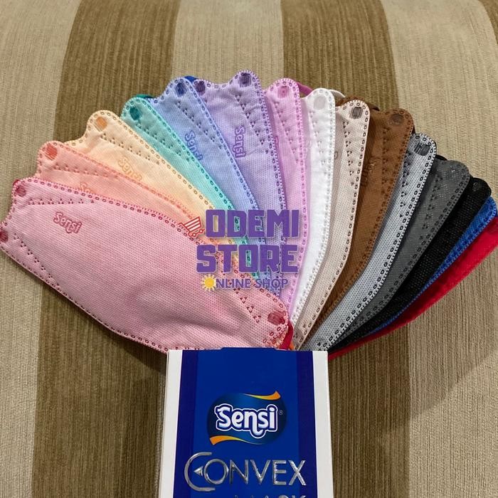 KJB MASKER SENSI CONVEX MASK 4 PLY EARLOOP 20 PCS MODEL EVO