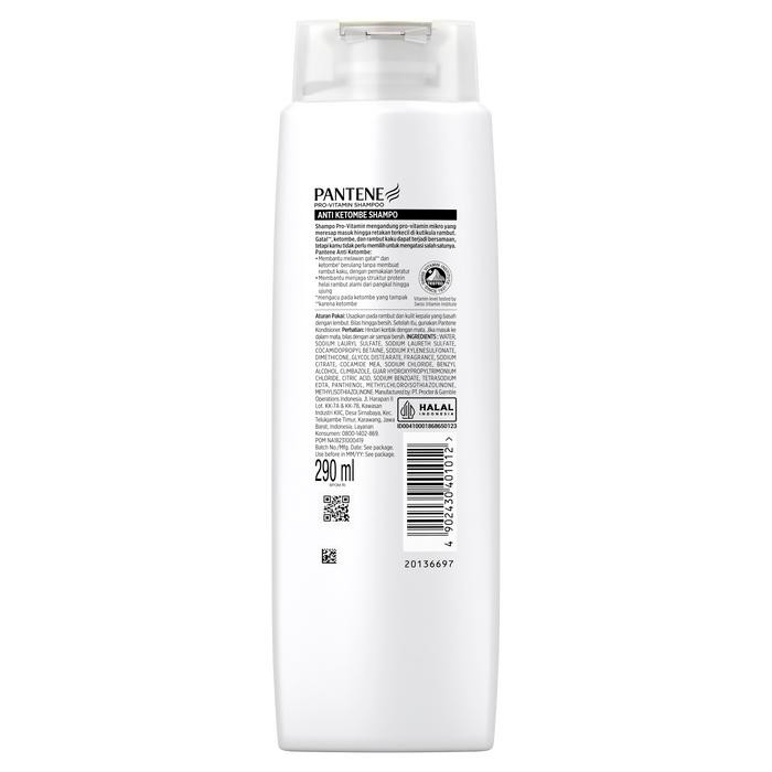 qdsi- Pantene Shampoo Anti Ketombe 290 Ml Free Pantene 3 Minute Miracles Biotin Conditioner