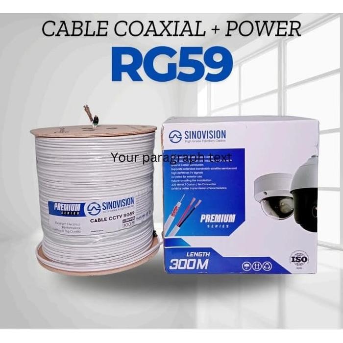 Kabel Rg59 Spc 300 M/Kabel Rg 59 300M Rg59+Power/Kabel Cctv Pasti Ori