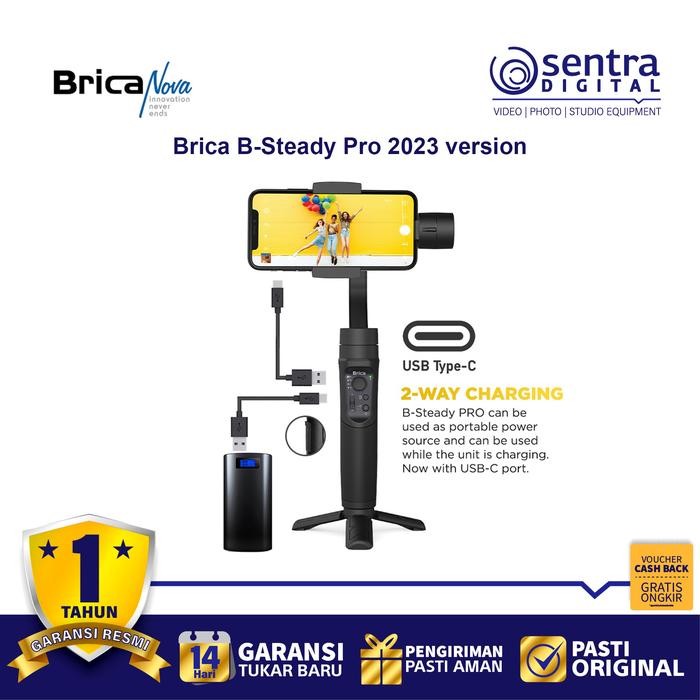 Brica B-Steady Pro New 2023 3-Axis Stabilizer B-Steady Pro 2023 Pasti Ori