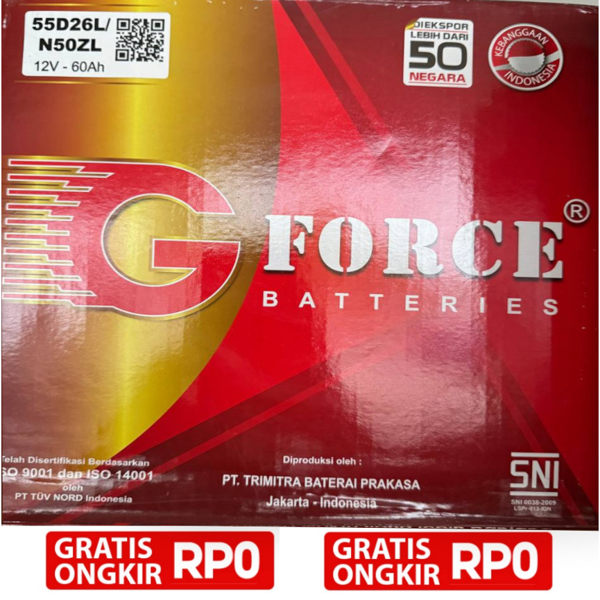 Aki Toyota Crown ORIGINAL N50ZL / 55D26L Asli Original 100%