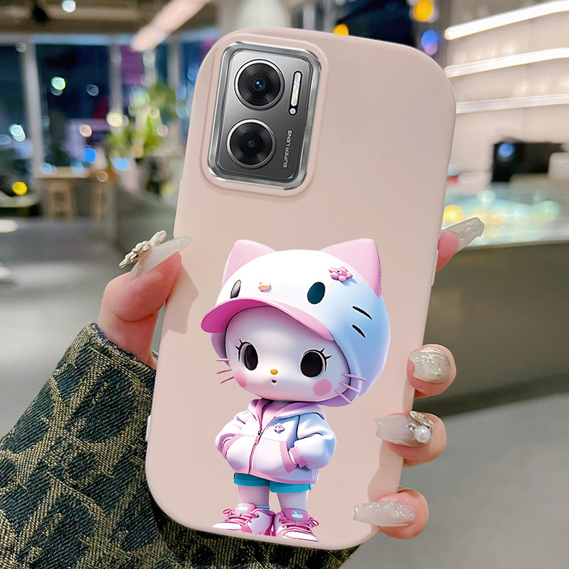 Casing Hp Untuk Xiaomi Redmi 10 Prime 10C Case Casing Mesin Anime HP Kasing bulat gemuk Cesing Silik