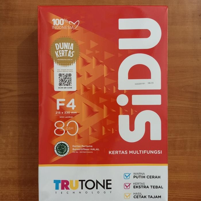 ksl9- Paper One Kertas Hvs Folio F4 80 Gsm Premium Copier 216X330Mm 500 Lembar