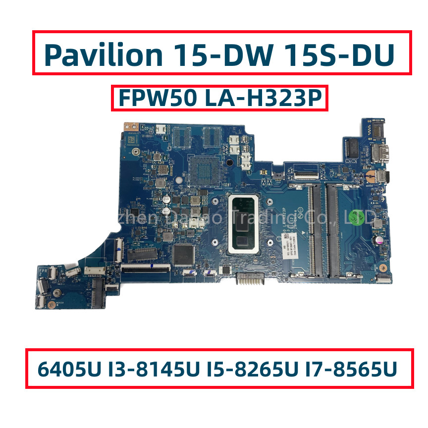 Casing Laptop FPW50 LA-H323P For HP Pavilion 15-DW 15S-DU Laptop Motherboard With 6405U I3-8145U I5-