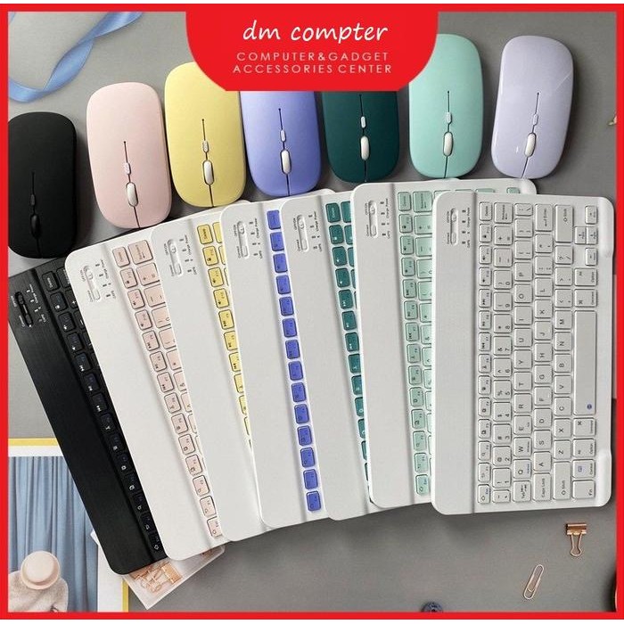 Terlaris Keyboard Mouse Bluetooth iPad Android Bluetooth Keyboard Mouse KB-02 - SALE