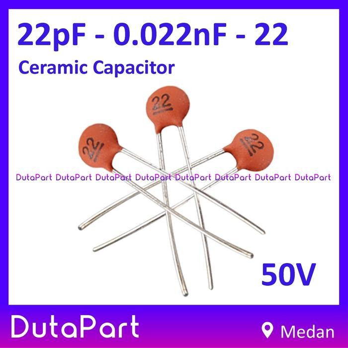 200 PCS 22pF 0.022nF 22 50V Ceramic Capacitor Keramik Kapasitor Capasitor