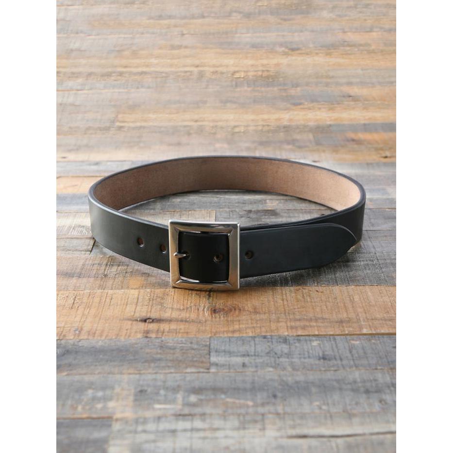 The Flat Head Uk Saddle Leather Belt - Black