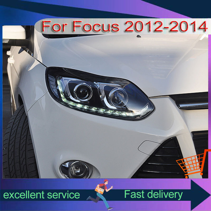 Car Front Lamp For Ford Focus 2012-2014 Headlight Automobile