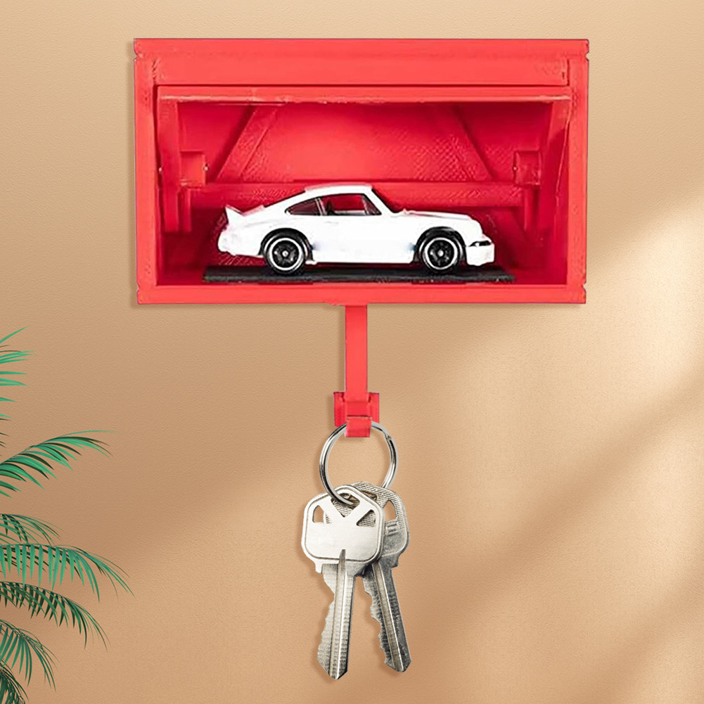 Car Garage Key Holder Front Door Car Key Holder Creative Car Key Hook with Opening Door Garage