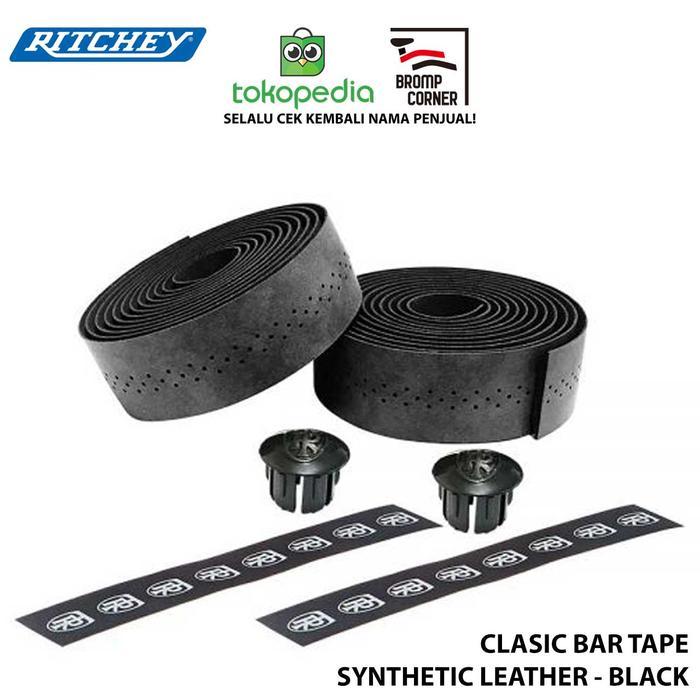 RITCHEY CLASSIC BAR TAPE SYNTHETIC LEATHER FOR DROPBAR - BLACK