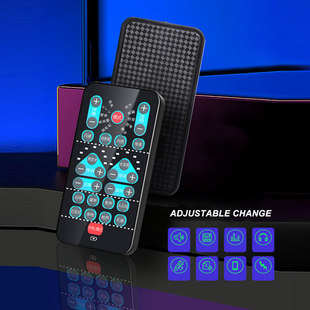 Multi-Function Voice Changer Sound Card 8 Voice Modification Effects Microphone Voice Changer for