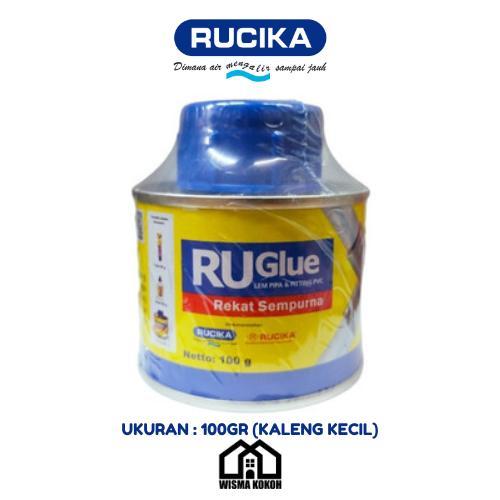 RUCIKA LEM RUGLUE / LEM PIPA PVC 100GR KALENG KECIL