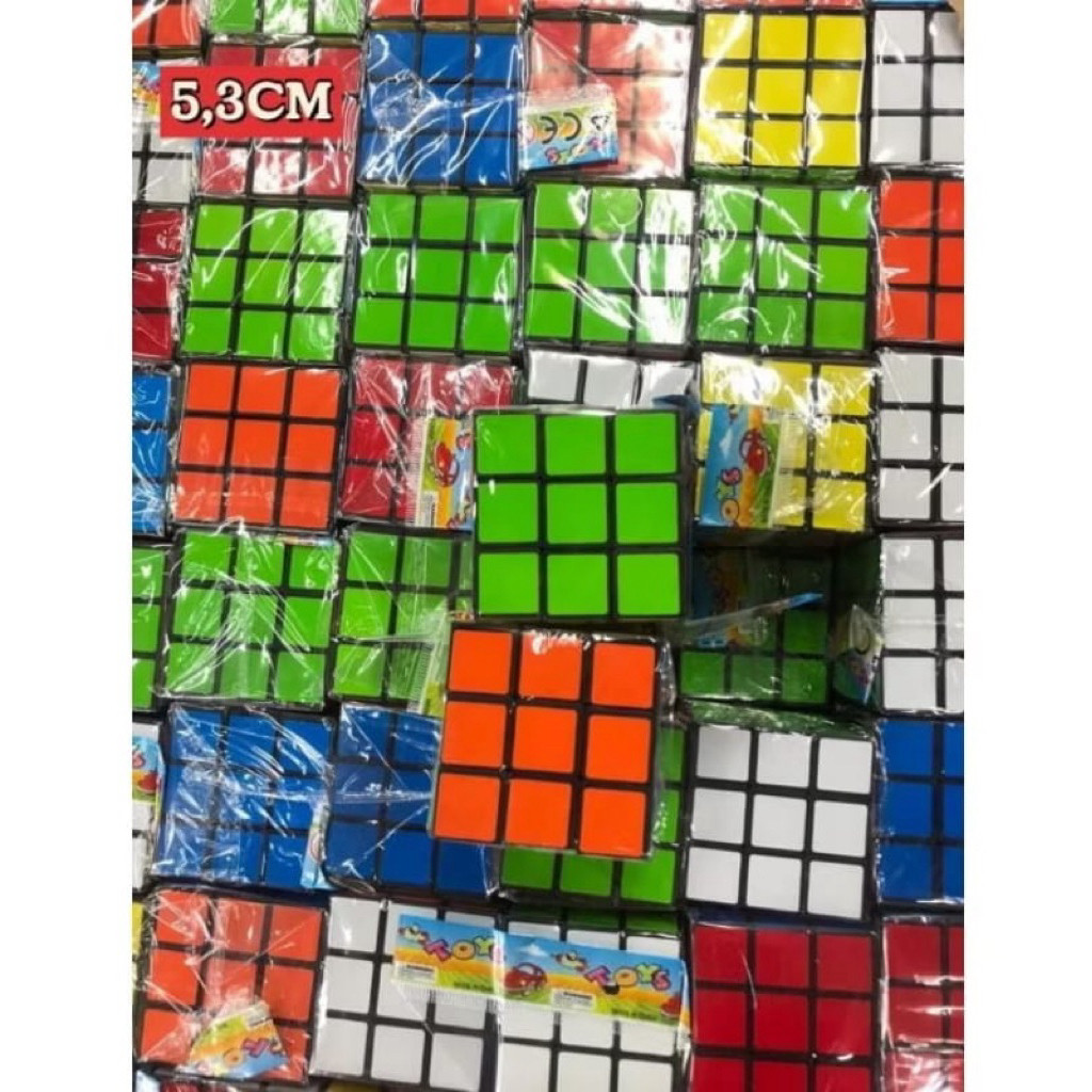 puzle ubik kotak 3x3 besar ukuran 5cm