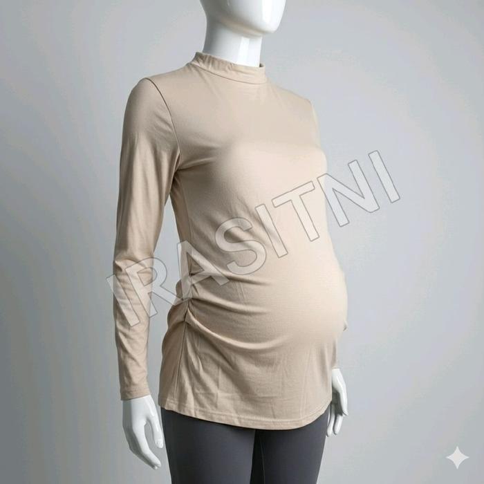 Manset Hamil Rayon Spandek Super Premium Dingin Strech Inner Maternity Atasan Bumil Kaos Lengan
