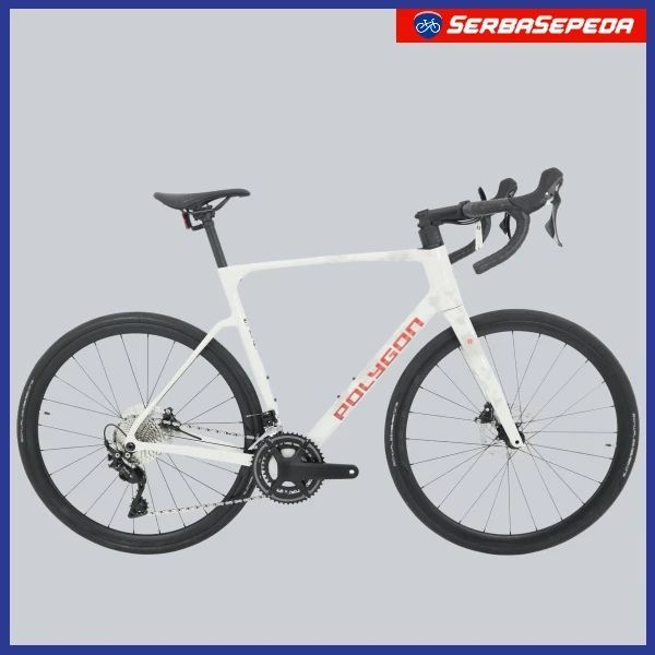 Polygon Strattos 6 Sepeda Balap 700C Frame Carbon UCI Shimano Tiagra 22 Speed