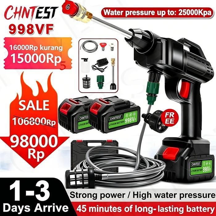 150Bar Alat Cuci Mesin Mini Portable Semprotancuci Motor Alat Pencuci Jet Cleaner Terlaris