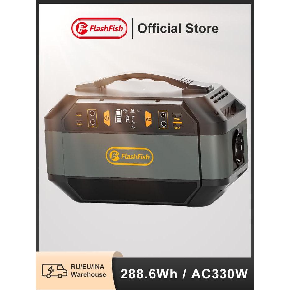 DISKON Ff Flashfish Solar Generator 288.6Wh Portable Power Station