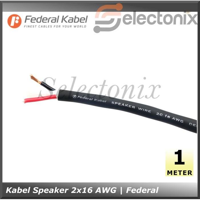 [1m] Kabel Speaker 2 x 14 AWG Federal Cable