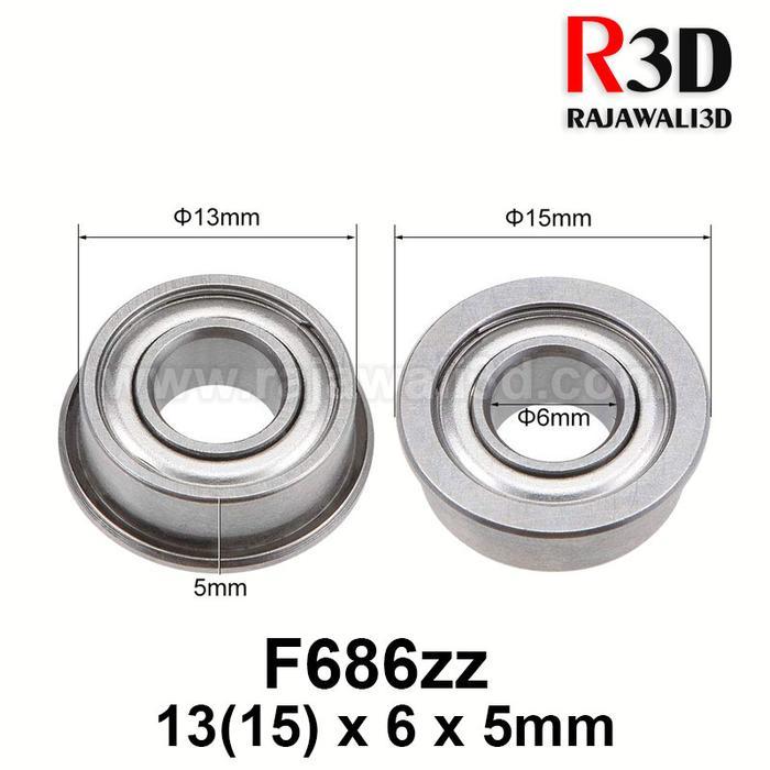 BALL BEARING F686ZZ 686ZZ MINIATURE 6X13.6X4MM