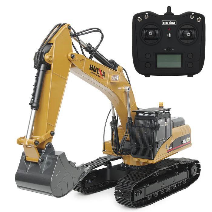 HUINA 1580 RC Excavator Big FULL Metal 1/14 23Ch ( 1580 ) CAT 580 - Huina 1580 New