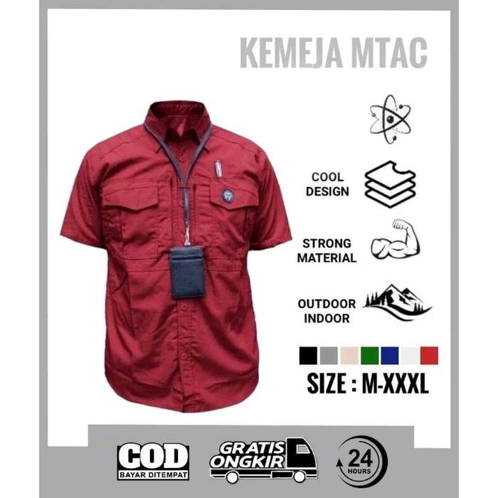 Premium Kemeja Tactical Lapangan Mtac Pendek Kemeja Mtac Pendek Kemeja Tactical Oudoor Lengan Pendek