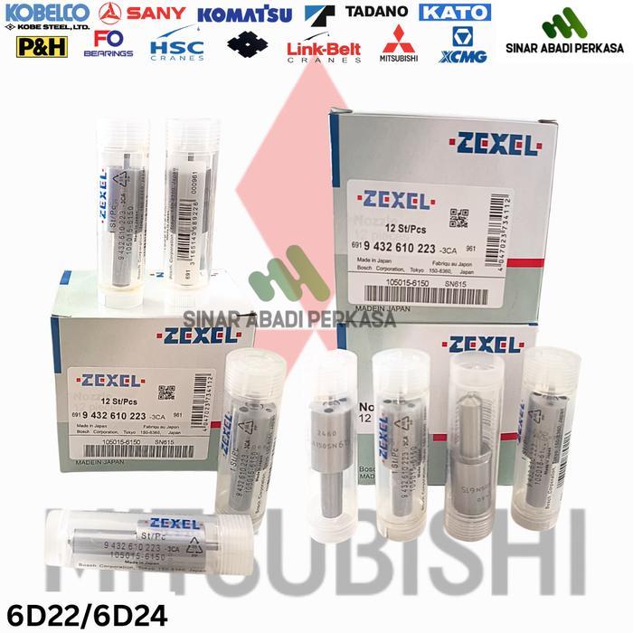 Zexel Nozzle Mitsubishi 6D22/ Mitsubishi 6D24 (105015-6150) (Sn615) Original