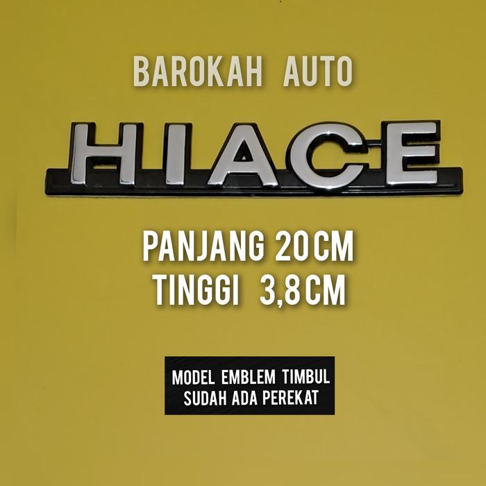 Toyota Haice Logo Mobil Emblem Hiace Lama