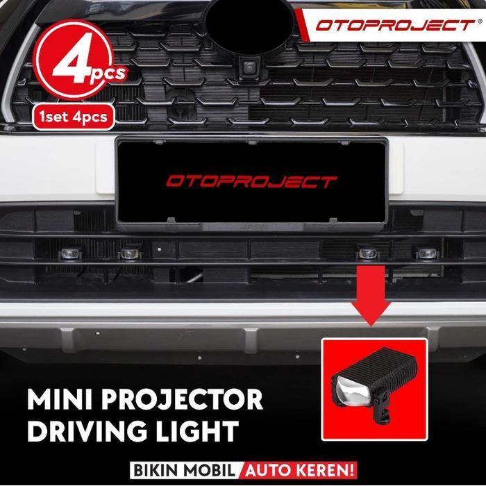 Mini Projektor Led Headlamp Otoproject Biled Lampu Tembak 4Pcs 100 Watt Projector