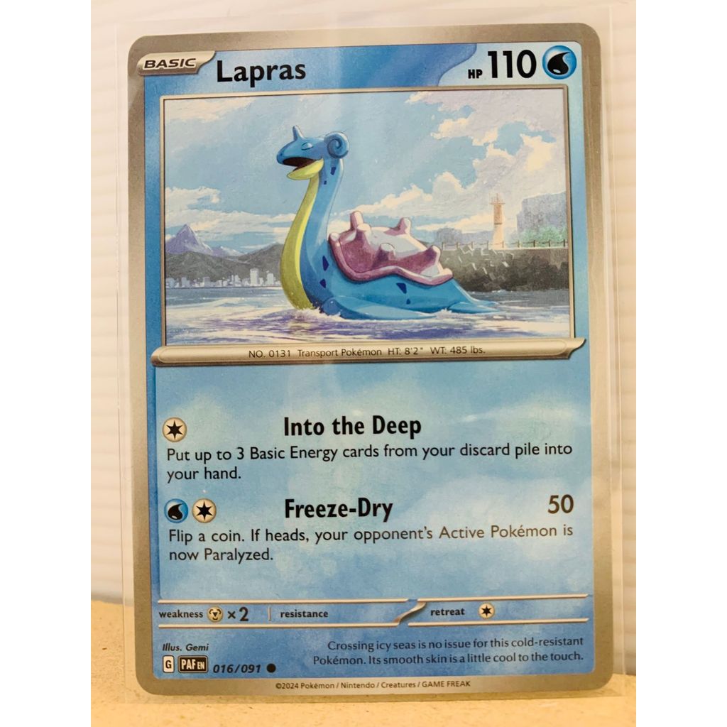 Lapras #16 Pokemon Paldean Fates