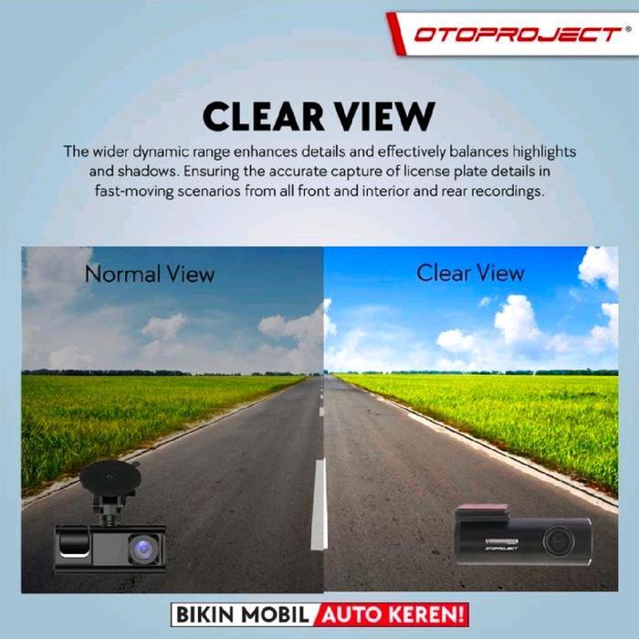 Otoproject - Dashcam Mobil Azure 2K Full HD Cam / Dash Cam Mobil Depan Car Kamera