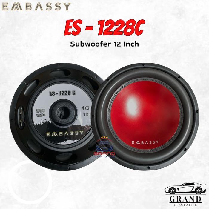 Speaker Subwoofer 12 Inch Embassy ES-1228C Subwoofer Mobil ES 1228C