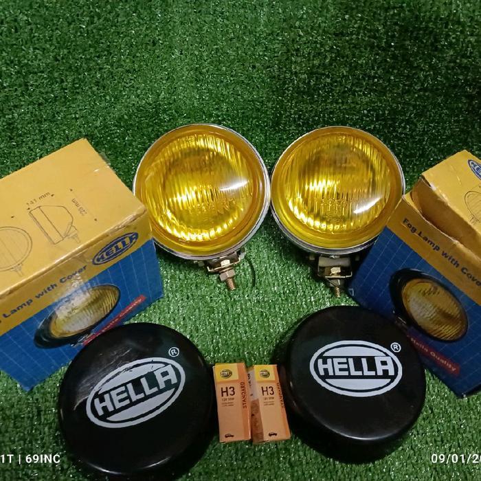 Hella Foglamp Classic 4.5 Inch Halogen H3 Full Set X2 Lampu Mobil Kualitas Terbaik