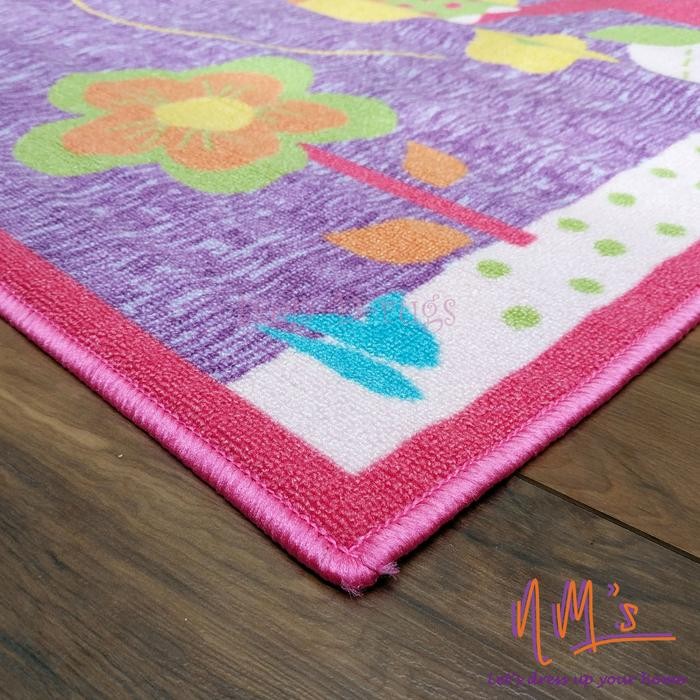 Tren-D-rugs Karpet permadani anak karakter bulu anti slip NMs