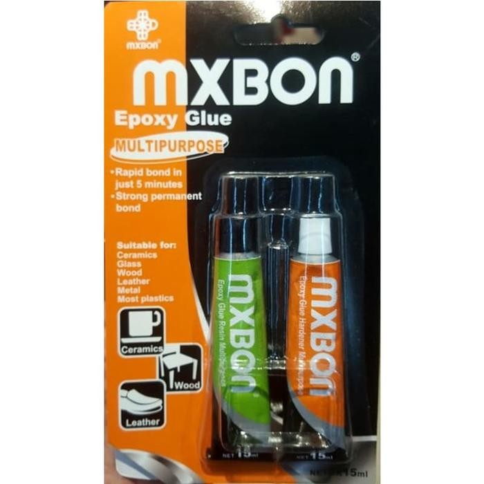 

MXBON MULTI PURPOSE EPOXY GLUE 30ML LEM SUPER KUAT KERAMIK KACA KAYU