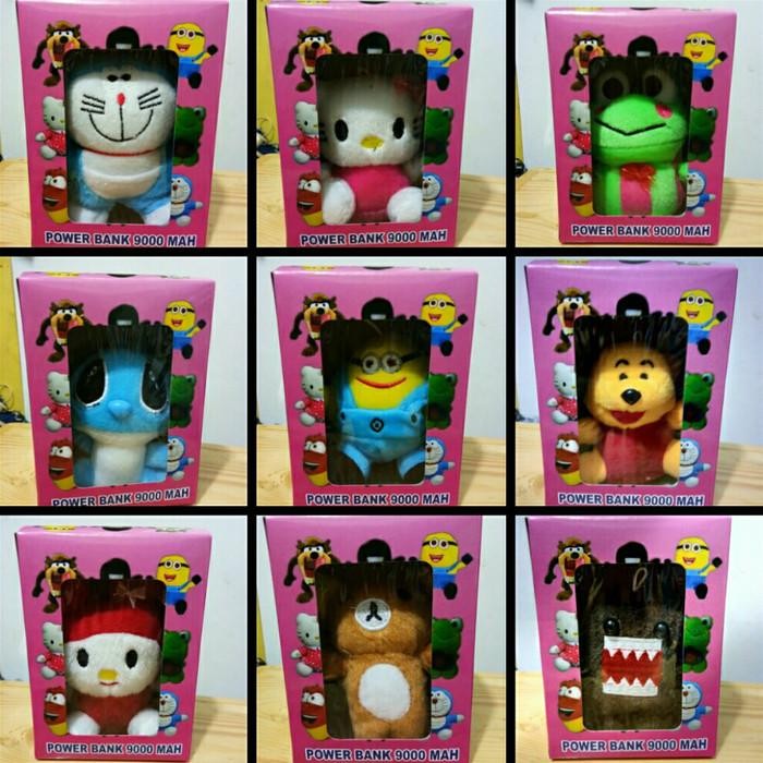 POWERBANK BONEKA POWERBANK KARAKTER 5000MAH + PACKING BERLOGO