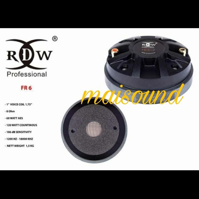 Driver Tweeter Rdw Fr6 Driver Twiter Rdw Fr 6