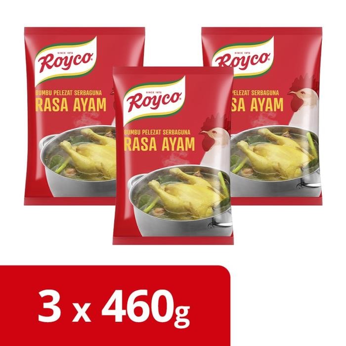 

Pilihan- Royco Bumbu Penyedap Rasa Ayam Pouch 460G - 3 Pouch