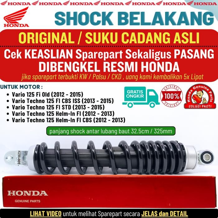Shock Shockbreaker Belakang Vario 125 Old Ori Original AHM Vario Techno 125 KZR Honda Genuine Parts