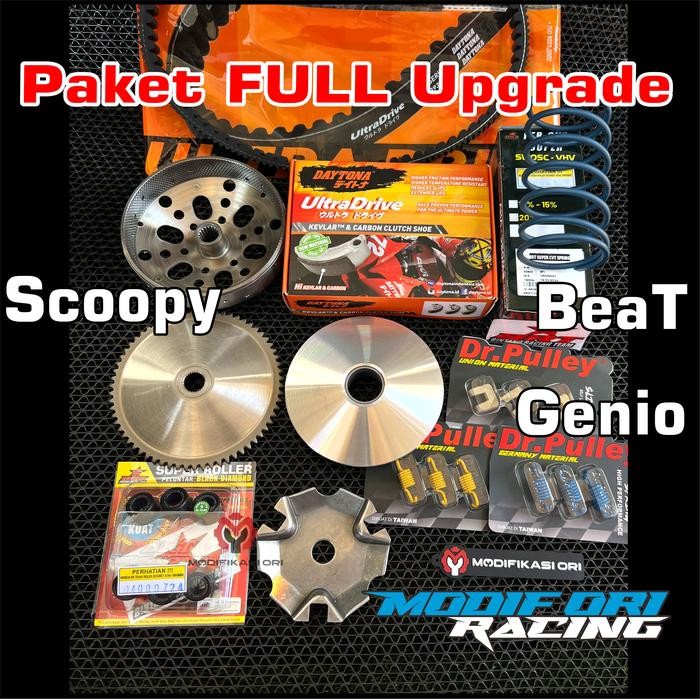 BEAT KARBU- PAKET KIRIAN CVT BEAT KARBU-VARIO 110 KARBU-Full Upgrade CVT Honda Beat karbu Scoopy