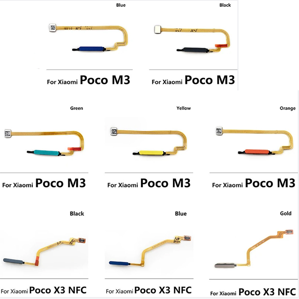 Fingerprint Scanner For Xiaomi Poco X3 NFC / M3 ID Home Button Fingerprint Menu Return Key Recogniti
